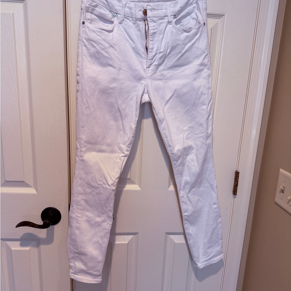 Good American Women's White Straight Leg Jeans